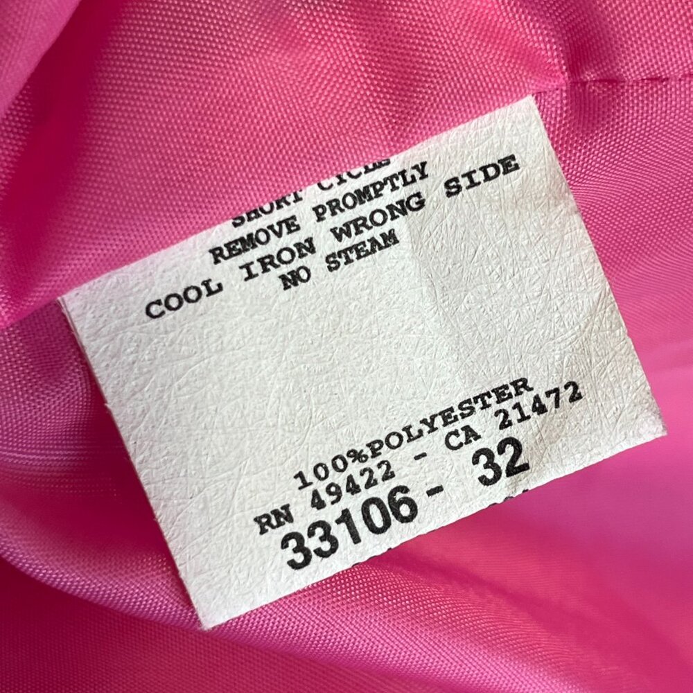 Jessica McClintock Gunne Sax Size 3 Strapless Dress Pink Black Barbie Homecoming - Picture 8 of 11
